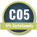 5% Curtailments